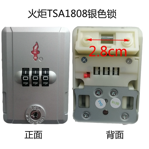 Deloly Box Lock Lock Lock Lock TSA Safe Skies Aluminum рамка