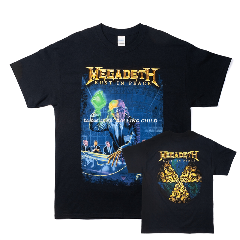 Official Current Version of the Genuine Megadeth Band Retro Vintage Heavy Metal Rock Short-Sleeve T-Shirt Official Current Version of the Genuine Megadeth Band Retro Vintage Heavy Metal Rock Short-Sleeve T-Shirt