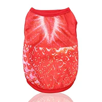 Красный жилет, реалистичная клубника, 3D