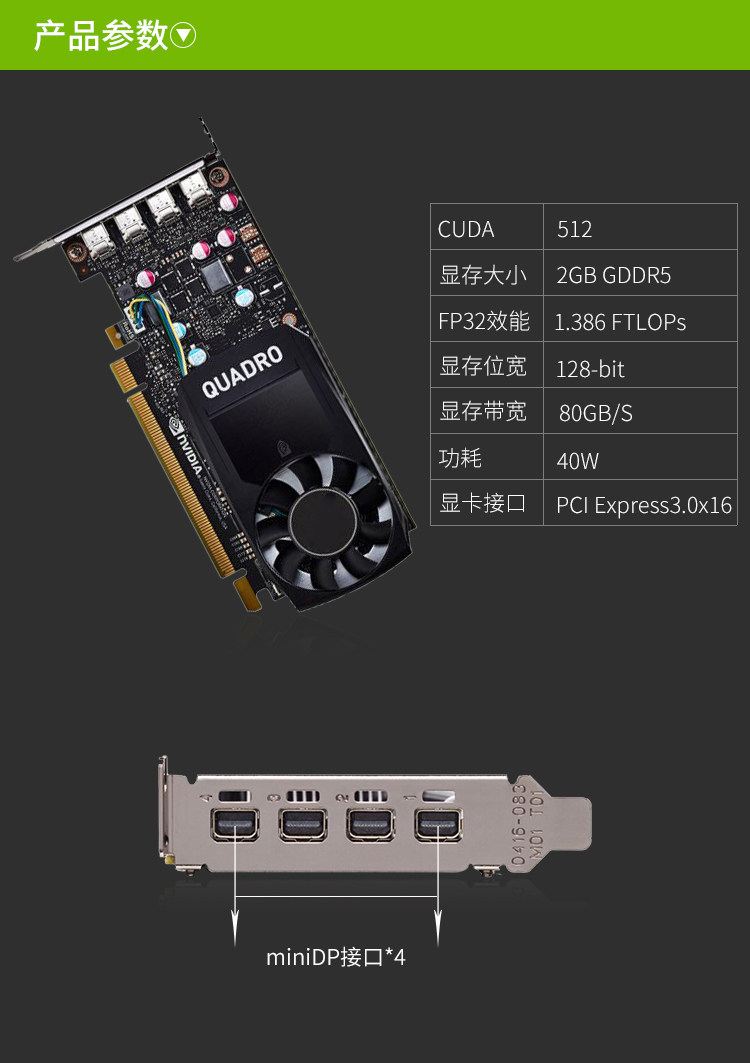 Видеокарта 丽台 quadro p620 显卡 p1000/p2000/p2200/p4000/rtx4000rtx5000 Geforce
