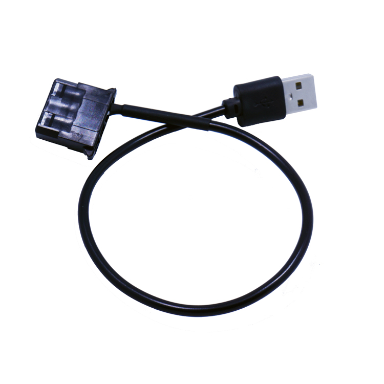 USB-to-large 4Pin computer case fan patch cord 12V turn 5V 12V Cooling fan turn USB fan used