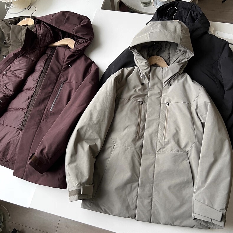 Better Than U Brand! Men's High-Performance Composite Hooded Jacket, Warm Jacket with Down, Smart Heating Clothing 25Sy78277