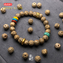 (Guoshi designer) Various kinds of raw stone ore mouth inlaid 24K Moon Tan Jinlongshan Yungai Temple hand string