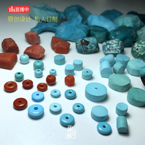(Produced by fruit stone) Hubei original mine turquoise partition disciple Zhuxing moon Bodhi Diamond Bodhi diamond accessories