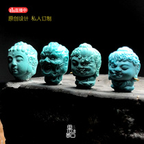 (Produced by Guoshi)-Baby Buddha Yinan between Bei Gong Masters Three Tong Bei Yin Turquoise