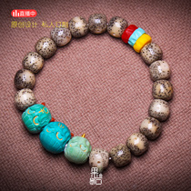 (Guoshi designer) Turquoise Dadry Turquoise Single Circle Star Moon Bodhi Single Circle supports private customization