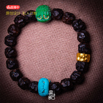(Fruit stone design) 2021 New Year set not skim Black Gold Star Moon Bodhi with turquoise gold beast