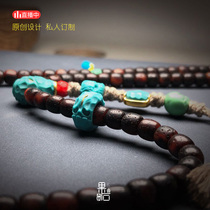 (Guoshi designer) high-color jade turquoise Jinlongshan Yaojia Po rapeseed yellow micro-carving