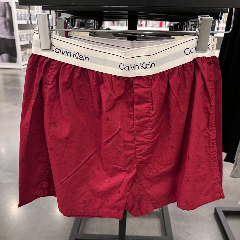 Ck Calvin Klein Usa Men's Pure Cotton Breathable Printed Boxer Briefs Nm2831