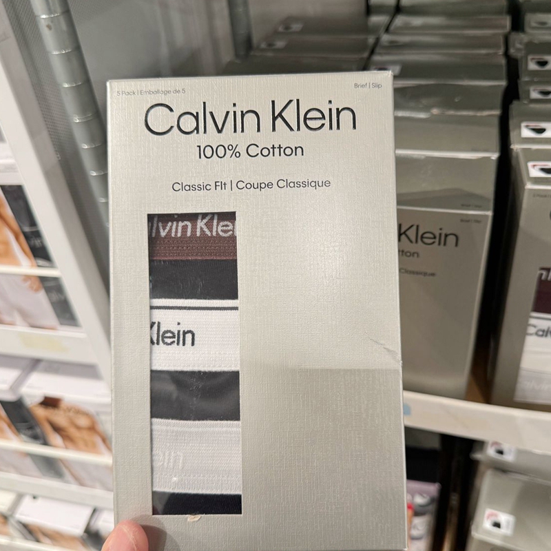 Ck Calvin Klein American Men's Classic Pure Cotton Letter Briefs 5-Pack Nb1900