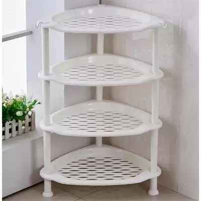 Floor-standing bathroom powder room rack kitchen corner rack multi-layer washbasin storage storage storage layer rack tripod