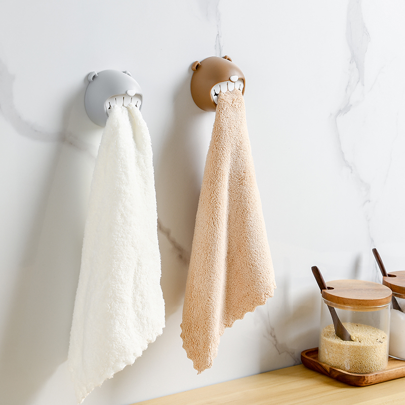 Facial Towel Secondary Storage Bathroom Towel Hook No-Drill Waste Recycling Box Bathroom Facial Towel Storage Holder