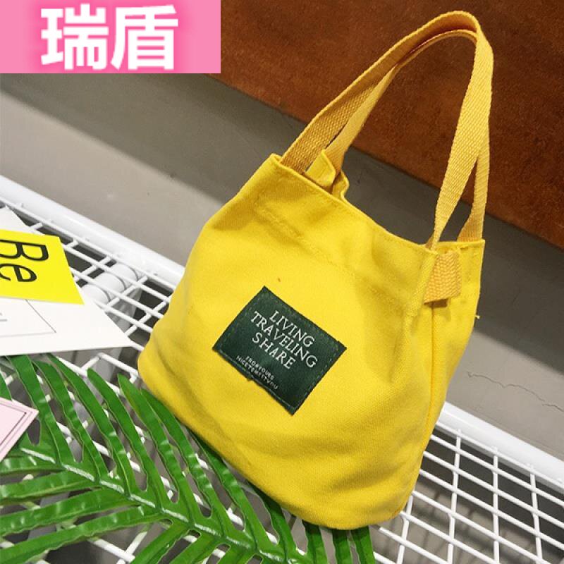 2020 new Korean version Arts and Art Leisure Single Shoulder Sails Buns Bag Mini Moms Bag Mini frescoed Mori Department Bucket Bag