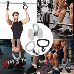 New Thickened Kettlebell Dumbbell with Snap-On Handle, Suitable for Bar Diameters of 24Mm-42Mm, Quick One-Button Adjustment