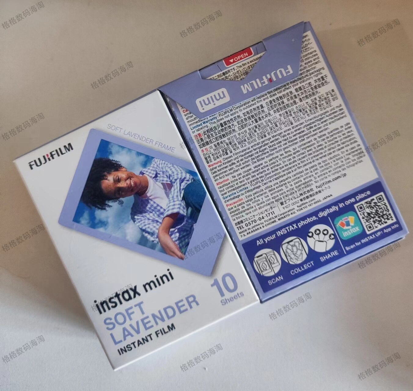 Fuji Mini Phase Paper White Side Stars Man Fish Vini Lace Blue Side Day Version Domestic Spot Seconds Hair-Taobao