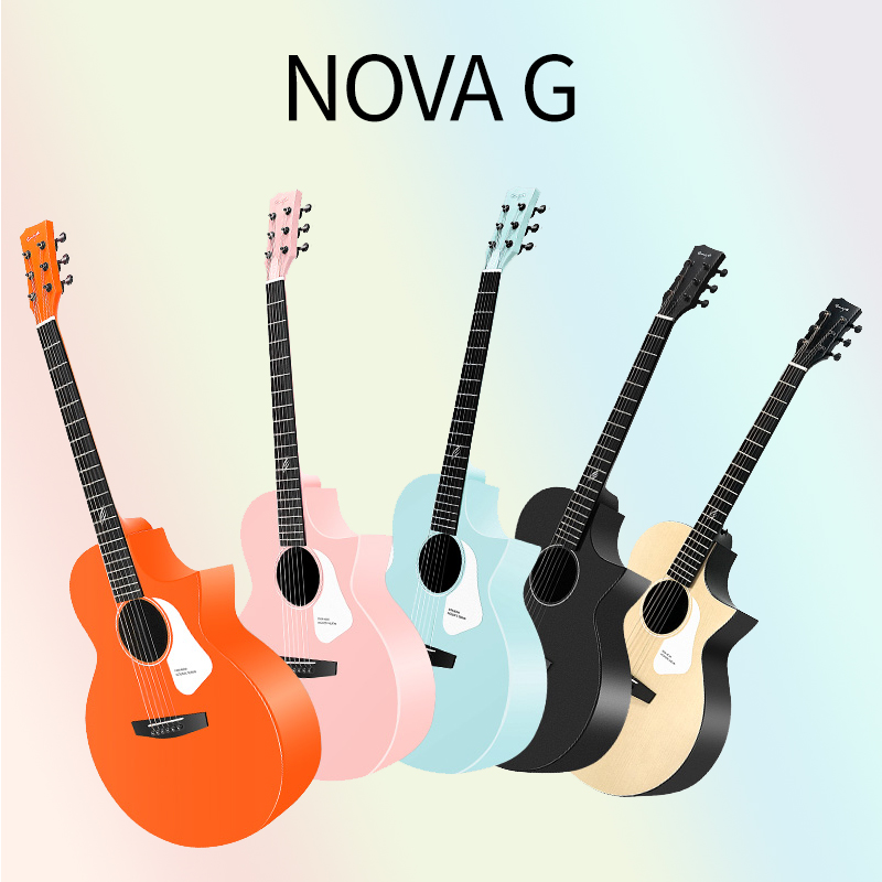 Enya new Enya NOVA G folk guitar beginner 41 inch carbon fiber electric box girl male