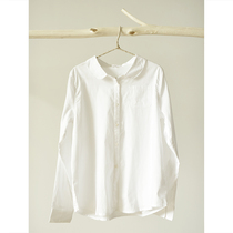 Two-person-469th story) September Egret) Peter Pan cotton classic white shirt