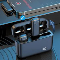 Wireless Lapel Microphone Mini Portable Lavalier Mic with Ch