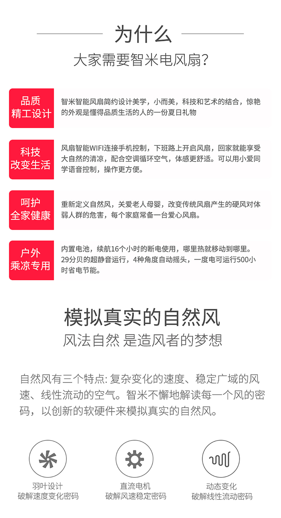 [Tự vận hành] Quạt sàn chuyển đổi tần số Xiaomi Zhimi DC để máy câm thông minh tạo chu kỳ dọc thông minh - Quạt điện quạt đèn trần
