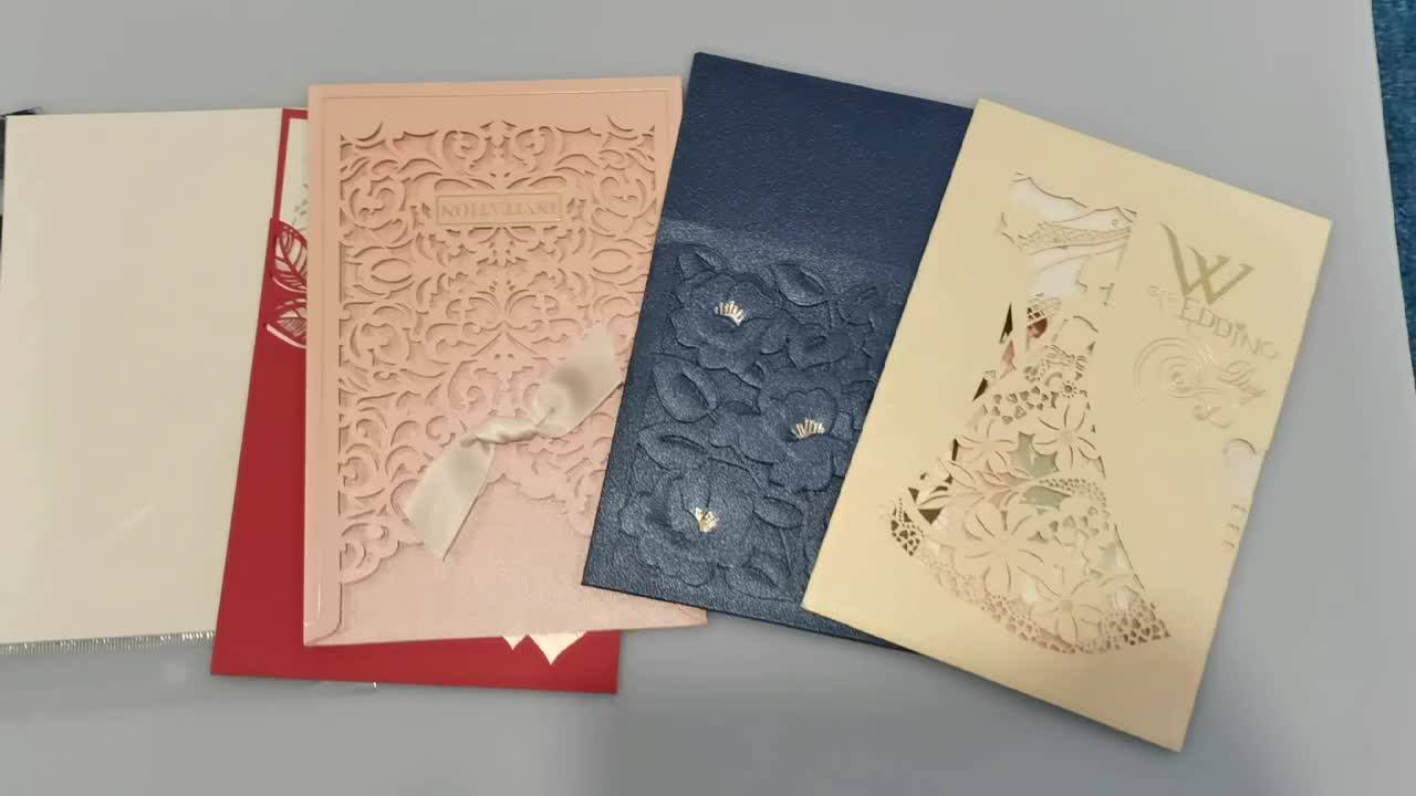 Custom Laser Cut Personalized Wedding Invitations Card Congratulations