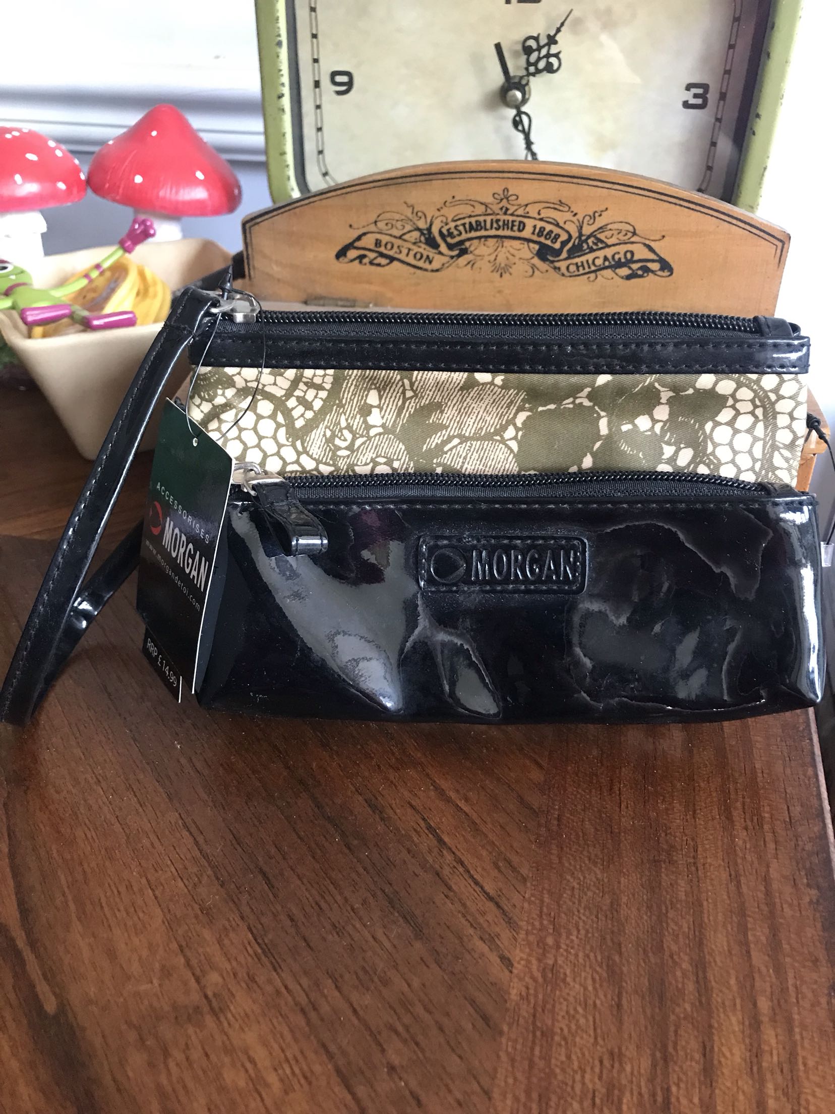 Export Foreign Trade Morgan Ms Morgan Handbags Double-bag Bag Makeup Bag