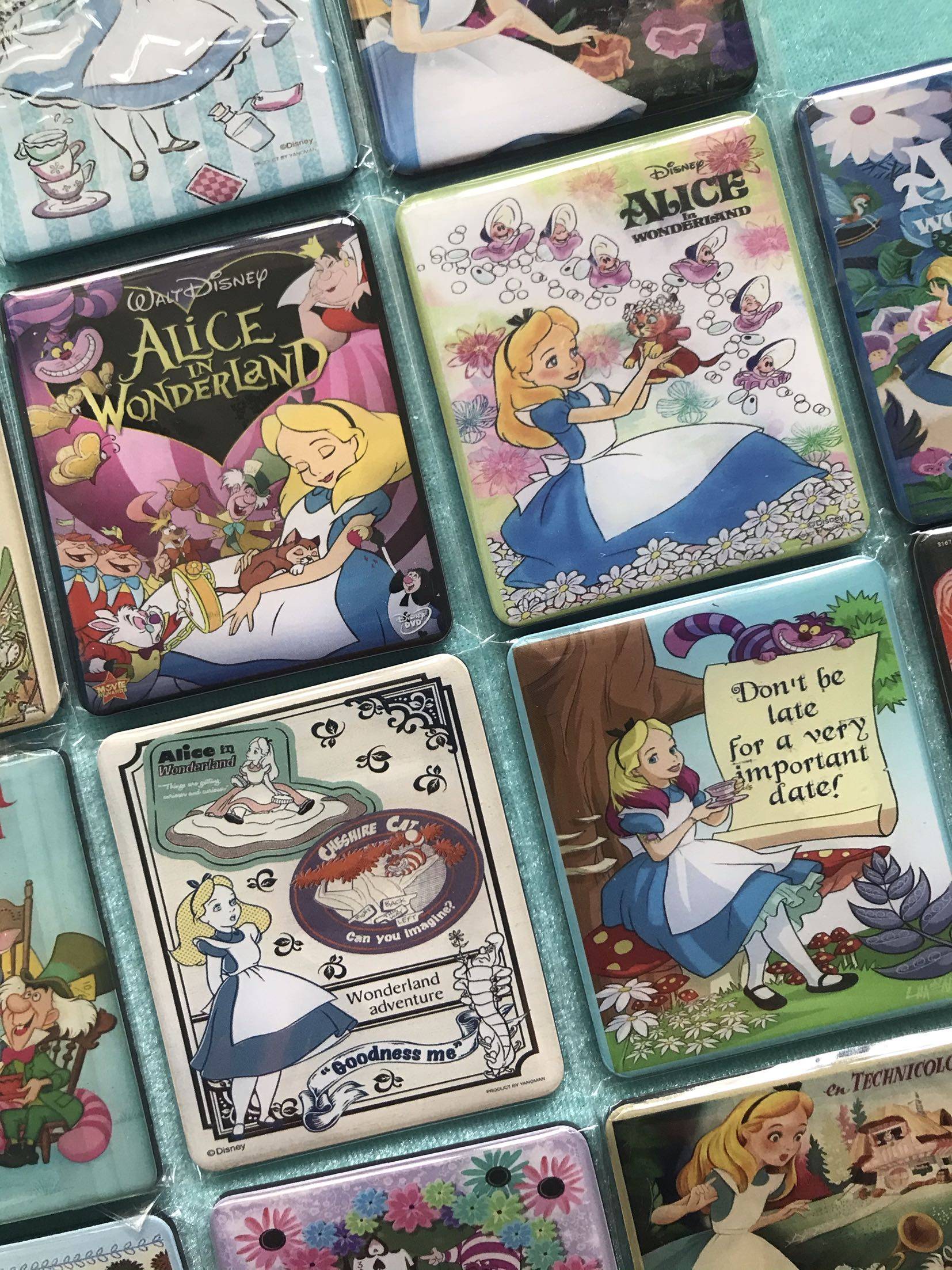 Export Japan order Alice in Wonderland Dijia oversized magnetic refrigerator stickers magnetic stickers gift stickers