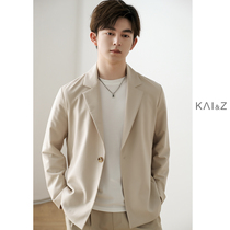 Suit jacket mens spring and autumn 2021 Autumn New loose trend casual casual casual casual casual one-button corridor wide single Western jacket