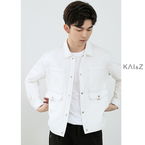 Mens coat spring and autumn 2021 New Korean trend loose casual lapel jacket series thin autumn tide