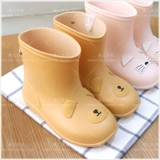 Meng Zhi Beibei Single Tide Water Shouse Baby Calce Cartoon Rain Boots интегрированные водонепроницаемые водонепроницаемые ботинки