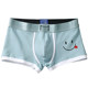 Men's underwear pure cotton summer new style boxer briefs breathable thin section smiley face personality 2025 boys boxer shorts