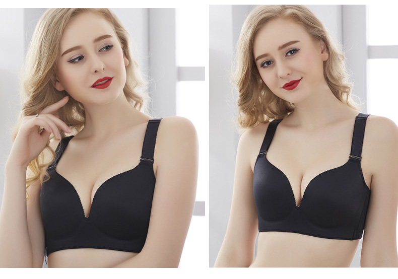 Không có dấu vết kích thước lớn đồ lót áo ngực mỏng phần lớn chất béo mm ngực lớn hiển thị bộ sưu tập nhỏ của bộ sưu tập chống chảy xệ nữ đầy đủ - Áo ngực không dây áo ngực