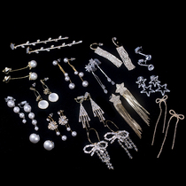 Tassel earrings feminine long round face Korean net celebrity high-end atmospheric earrings 2020 new bride with makeup