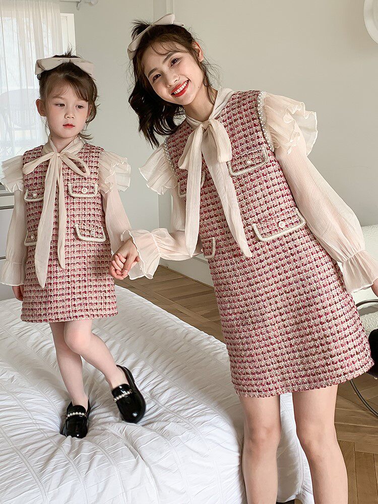 Ocnltiy pro-submount small balsamic wind suit 2022 spring autumn new Korean version of the female Fried Street Pink Ocean Dress