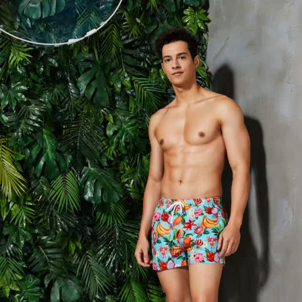 Thời trang quần short nam 2019 hè mới quần âu đi biển quần lửng mỏng quần bơi nam - Quần bãi biển 	quần đi biển bé trai
