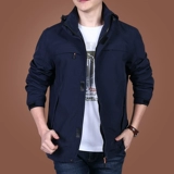 Мужская демисезонная куртка, осенняя толстовка с капюшоном для отдыха, для мужчины среднего возраста