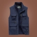 Áo vest không tay, vest nam, vest, mặc mùa hè, lưới nam, giản dị, cỡ lớn, chụp ảnh câu cá, vest ngoài trời - Dệt kim Vest vest nam Dệt kim Vest