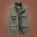 Áo vest không tay, vest nam, vest, mặc mùa hè, lưới nam, giản dị, cỡ lớn, chụp ảnh câu cá, vest ngoài trời - Dệt kim Vest vest nam Dệt kim Vest
