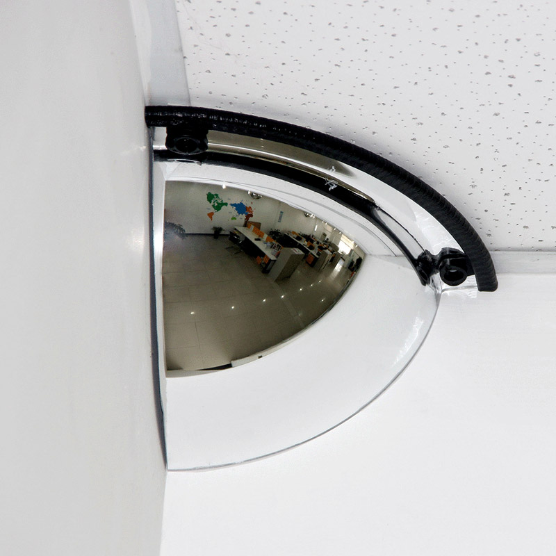 Gibon 1 8 acrylic spherical mirror right angle installation warehouse