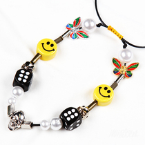 (Official)EVAE Mob Dice Smiley Face Salute Daisy Necklace Cloud angel Child King with the same