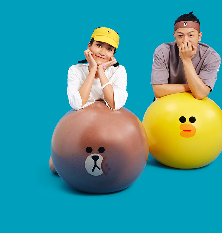[Trực tiếp] Giữ LINE FRIENDS mũ trên đầu thoáng khí mũ thể thao thấm mồ hôi nhanh chóng mũ khô thể thao - Mũ thể thao mũ lưỡi trai