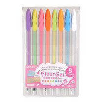 Morning light fluorescent gel pen DIY color album pen 8 color set Candy color gouache pastel pen 61303