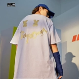 RickyiSclownjoke Ric Clown Gold Bangage Smiley Face Smiley Comple -Sleeed T -Fort Men's National Brand Par