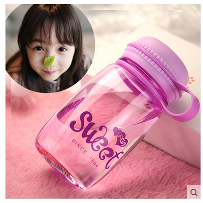 Fuguang macaron children's male and female students' creative portable anti-leakage cup heat-resistant plastic print custom LOGO