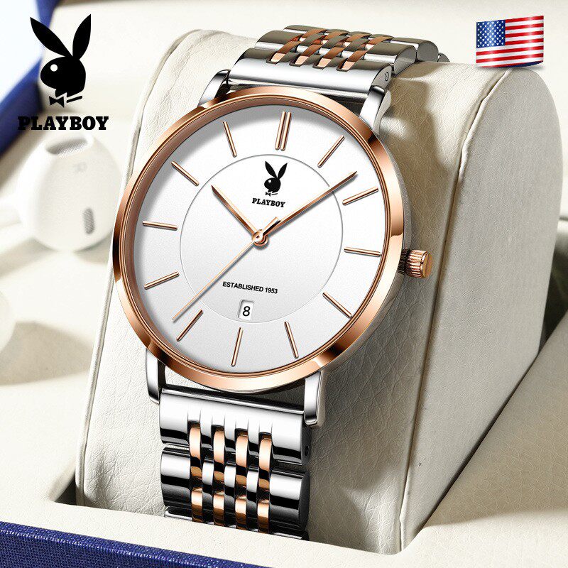 Boutique name table PLAYBOY Playboy brand watch Waterproof quartz watch Shake Watch Men's Men Watch Wave-Taobao