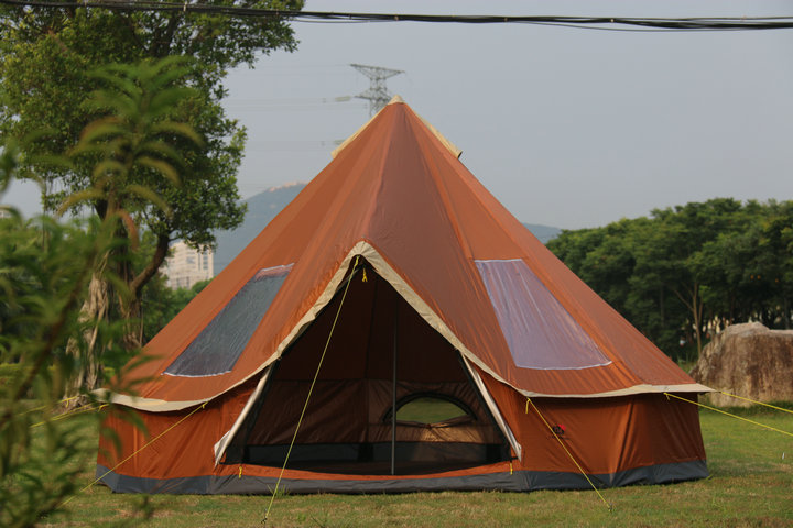 Lều lâu đài ngoài trời Los maple yurt 5-8 người cắm trại nhiều người gia đình chống nắng lều giải trí - Lều / mái hiên / phụ kiện lều lều cắm trại