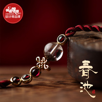 Phoenix Nirvana National style retro bracelet female red rope garnet color ghost accessories rope weaving