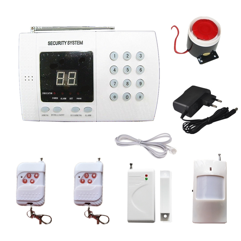 Wireless home doors and windows 99 anti-zone intelligent voice phone burglar alarm system suit host infrared