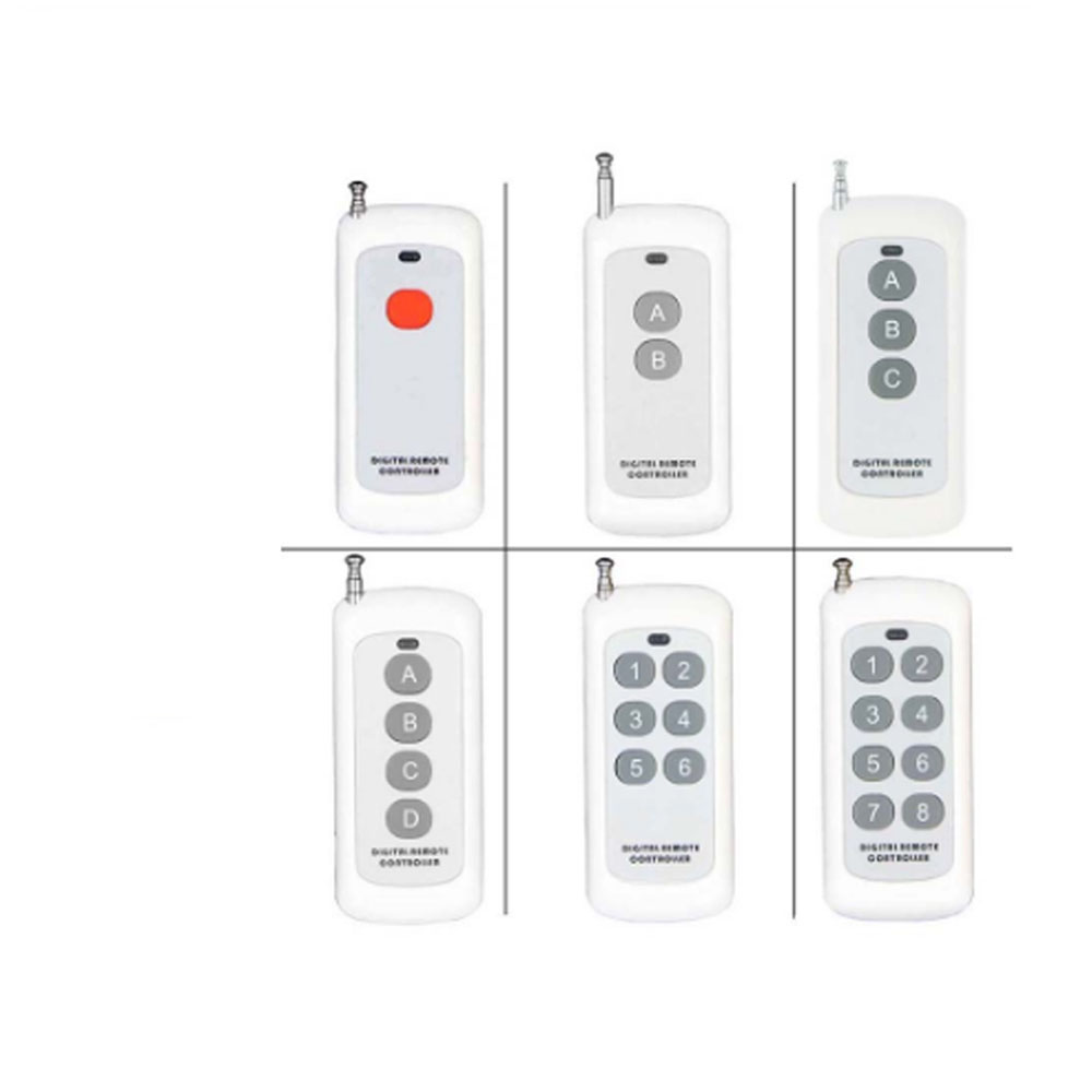 New ultra-thin 500m remote control 1 key 2 keys 3 keys 4 keys 6 keys 8 keys 12V lamp remote control switch remote control