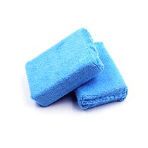 Waxed towel block deerskin sponge block coated block microfiber sponge block waxing wax
