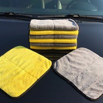 Thickened super absorbent coral velvet car wash towel 30X30 45*38 two-color double-sided coral velvet car wash towel